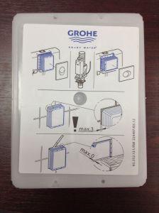 Рамка подрезная для инсталляции Grohe 